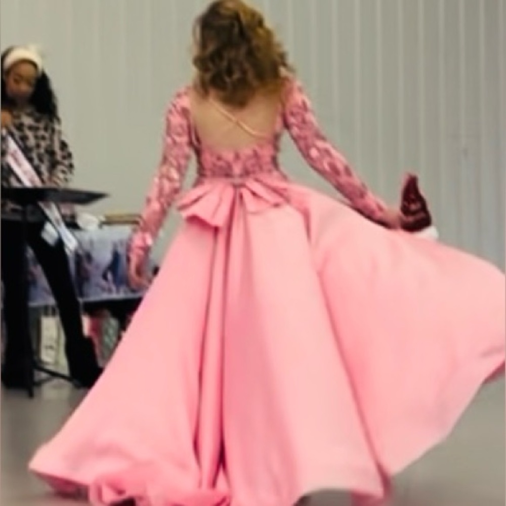 Rachel Allan Pink Embellished Dress - Picture 5 of 5
